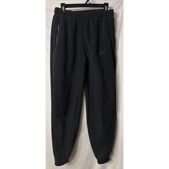 NWT Nike Mens Black Standard Fit Taper Leg Regular‎ Length Sweatpants Size Small
